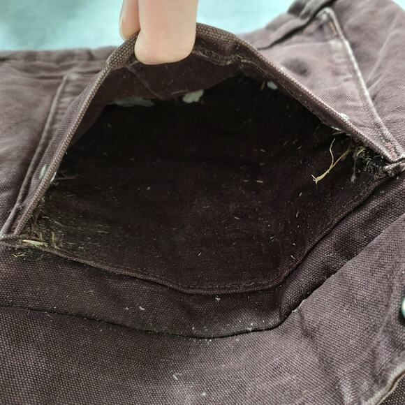 VTG 90s Carhartt C10BRG blanket lined utility canvas USA made work jacket mns XL - Picture 5 of 13